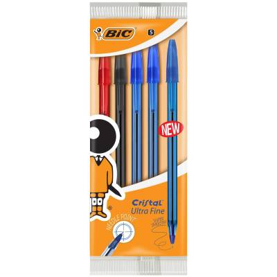 BIC 5pc 3 Blue Red Black
