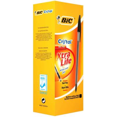 BIC Cristal Box 25 Black