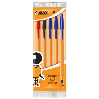 BIC Orange Fine Pouch 5 - Blue 3 Black 1 Red 1