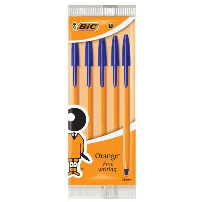 BIC Orange Fine Pouch 5 - Blue 5pcs