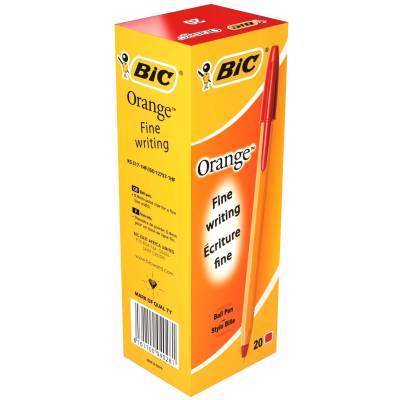 BIC Orange Fine Red Box