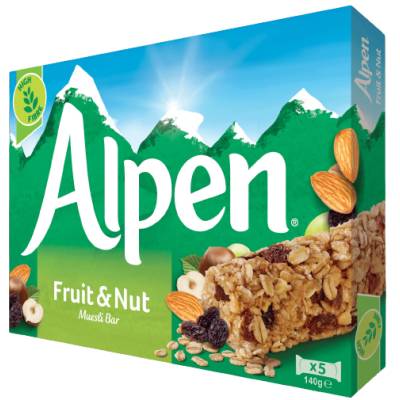 Alpen Fruit Nut Muesli Bar 140g